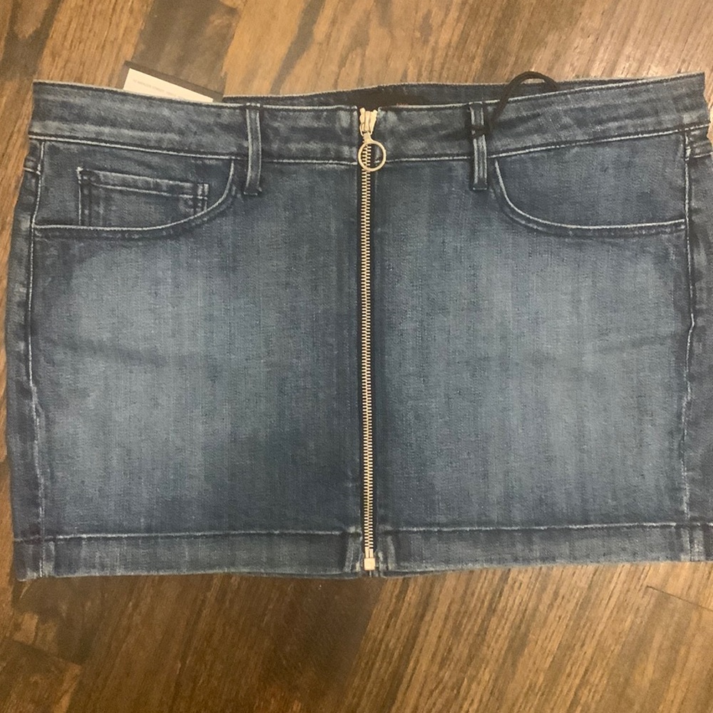 Denim  micro-mini skirt 3x1 large